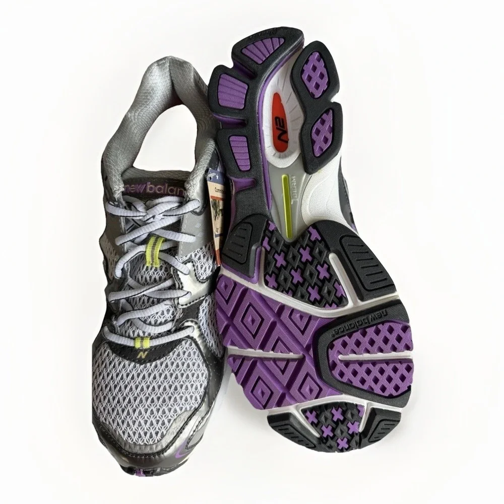 New Balance 1080 v2 Made in USA Women's 10 Gray Purple Running Shoes NWOB - Picture 5 of 8